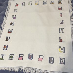 Baby Blanket Embroidered Hand Made